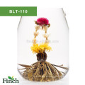 BLT-110 flor de sabor artesanal floreciente bola de té con caléndula blanca jazmín gomphrena globosa